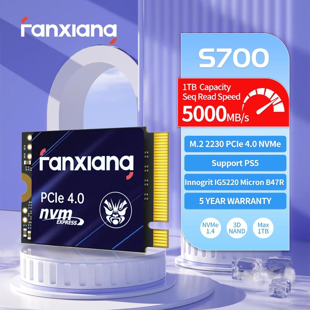 Fanxiang S700 M.2 2230 SSD, 5000 MB/s 500GB 1TB ϵ ũ, PCIe4.0 x 4 NVMe  ָ Ʈ ̺,  ũ ǽ ο